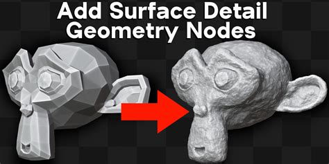 Ryan King Add Surface Detail Geometry Nodes Modifier Setup Blender