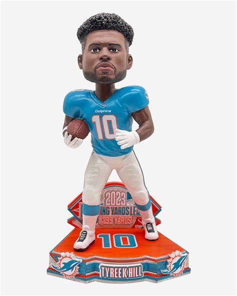 Tyreek Hill Miami Dolphins 2023 Receiving Yards Leader Bobblehead FOCO