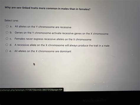 Answered Why Are Sex Linked Traits More Common Bartleby