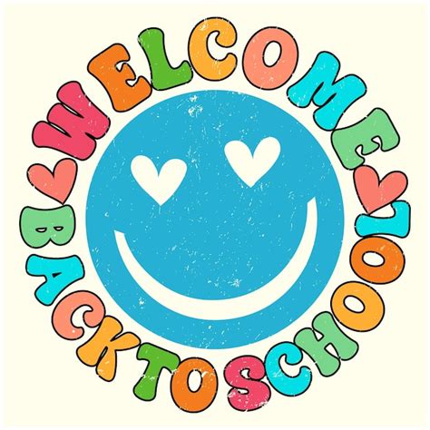 Premium Vector Welcome Back To School Groovy Design For Tshirt Banner