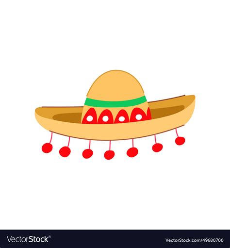 Sombrero cartoon Royalty Free Vector Image - VectorStock