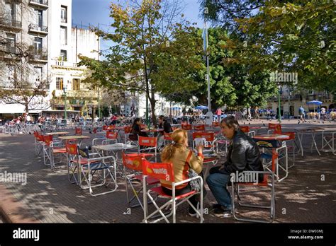 Plaza Dorrego San Telmo Buenos Aires Argentine Stock Photo Alamy