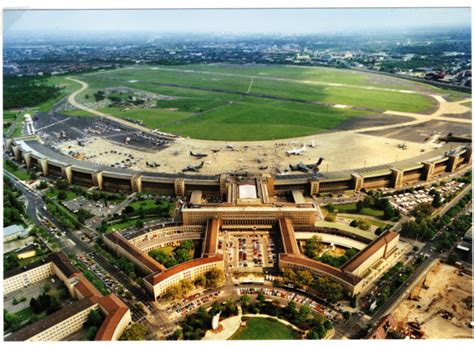 Berlin Tempelhof Central Airport During The Cold War Military