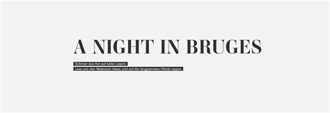 A Night in Bruges on Behance