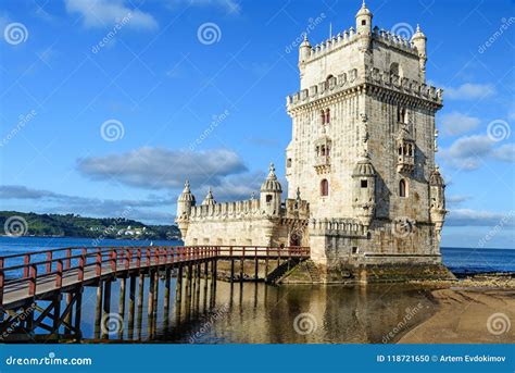 Torre De Belem Famous Landmark Of Lisbon Portugal Stock Photo