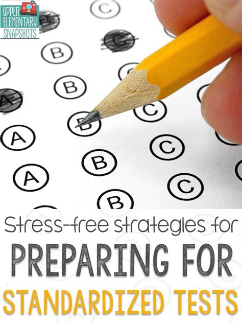 upper elementary snapshots preparing  standardized testing stress