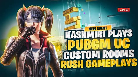 PUBG MOBILE LIVE CUSTOM ROOMS UC GIVEAWAYS CHILL STREAM WITH RUSH