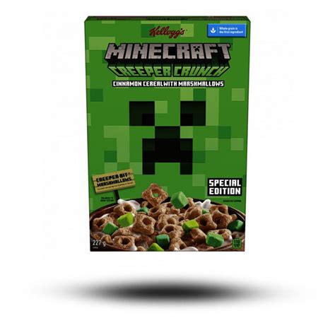 Kelloggs Minecraft Creeper Cereal 227g Special Edition