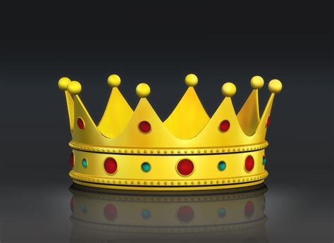 3d Model King Crown Vr Ar Low Poly Cgtrader