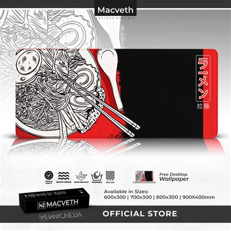 Macveth Artisan Deskmat Ramen Udon Mm Extended Mousepad Smooth