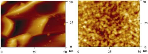 AFM Micrograph Of Samples A And B Etched At Laser Power 30 W Cm 2