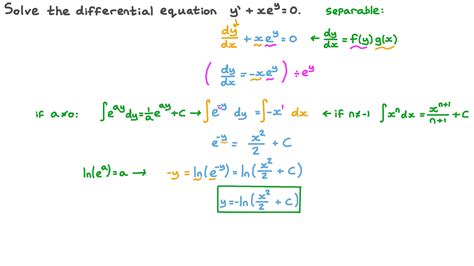 Solving Separable Differential Equations