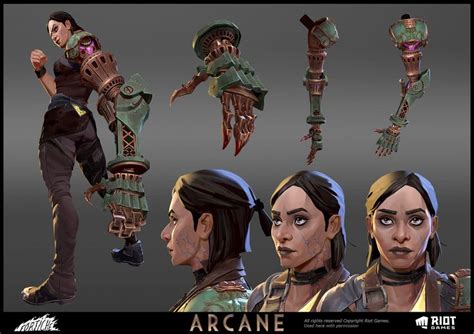 Sevika Arcane Character Texturing Romain Mazevet Character Design