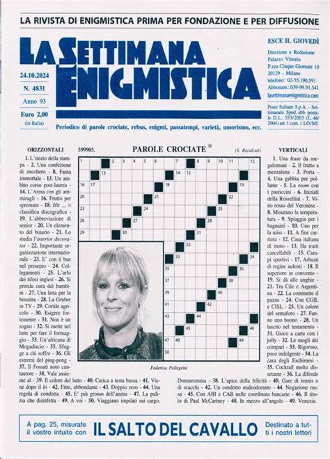 La Settimana Enigmistica Magazine Subscription Buy At Newsstand Co Uk