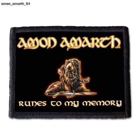 Amon Amarth 04 Small Printed Patch King Of Patches