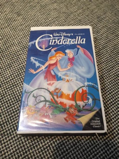 CINDERELLA VHS WALT Disney S Classic Black Diamond Edition RARE 410