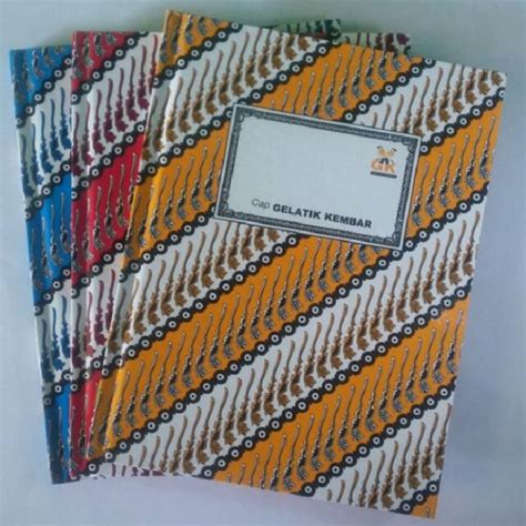 Buku Folio 100 Lembar Hard Cover Batik Gelatik Kembar SIPLah