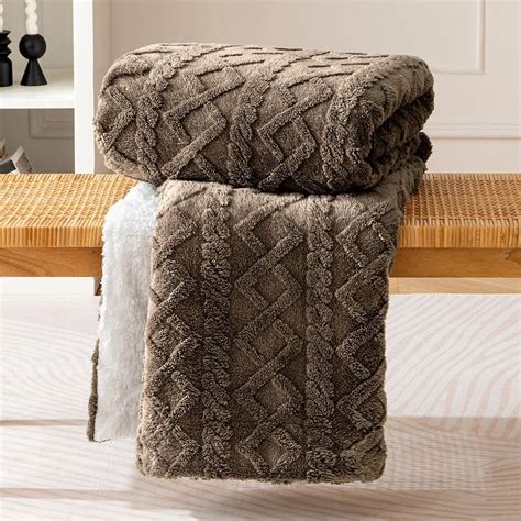 MIULEE Coperta Premium Plaid Sherpa 130x150 Cm Di Pile Spessa A Doppio