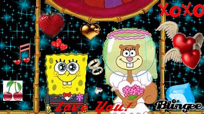 spongebob and sandy got married Picture #107366145 | Blingee.com