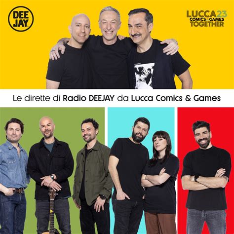 Lucca Comics 2023 Le Dirette Radio DEEJAY E OnePodcast Radio Deejay