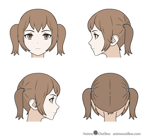 Anime Hair How To Draw Pigtails This Is All I Know About Hair That I M