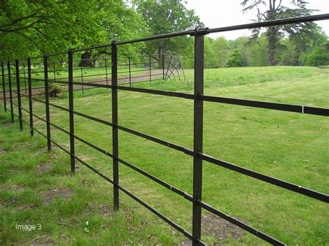 steel estate rail fence