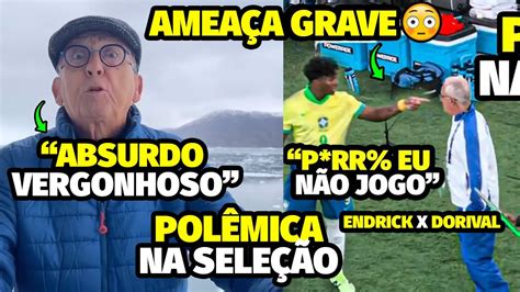 A Ame A Grav Ssima Pra Clma De Dorival Jr Envolvendo Endrick E Galv