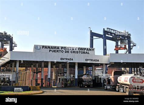 entry of Cristobal port Colon Panama Stock Photo - Alamy