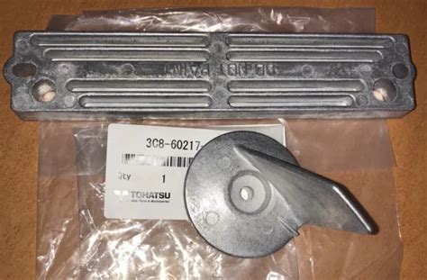 Genuine Tohatsu Bracket And Trim Tab Anode Kit 25hp 30hp 40hp 50hp