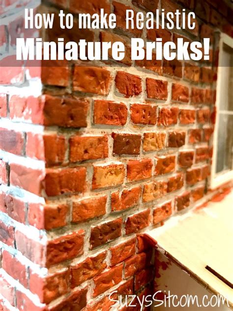 Miniature Crafts How To Make Realistic Miniature Bricks Doll House