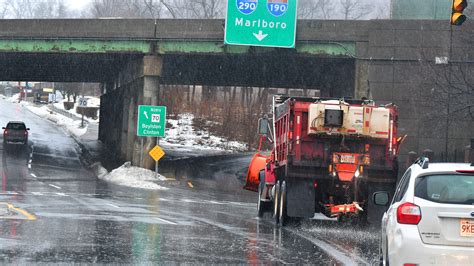 Central Mass. drivers face tricky road conditions; speed limit on