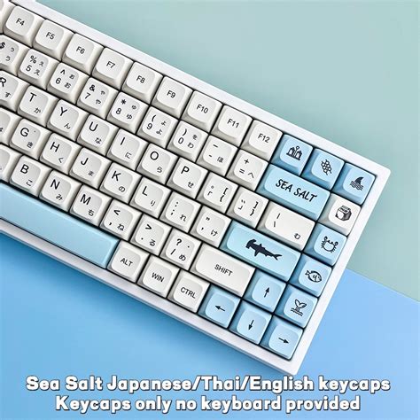 Pbt Sea Salt English Japanese Thai Keycaps Keys Xda Profile Or