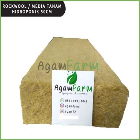 Jual Rockwool Hidroponik 1 2 Slab 50 Cm Jakarta Selatan Ikmaal