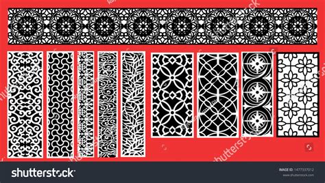 Cnc Laser Cutting Designs Patterns Stock Vector (Royalty Free) 1477337012 | Shutterstock