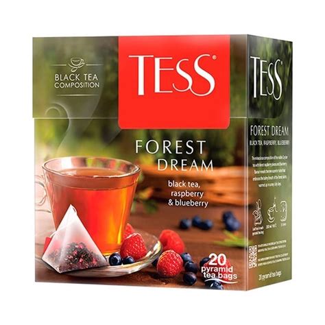 Купить Чай Tess пирамидки Forest Dream (черный ежевика,малина,лес ягода ...