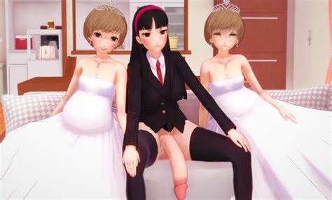 Rule 34 2girls 3d Amagi Yukiko Balls Bottomless Femsub Futa On Female