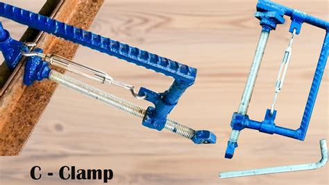 How To Make C Clamp Diy Homemade C Clamp Heavy Duty Youtube