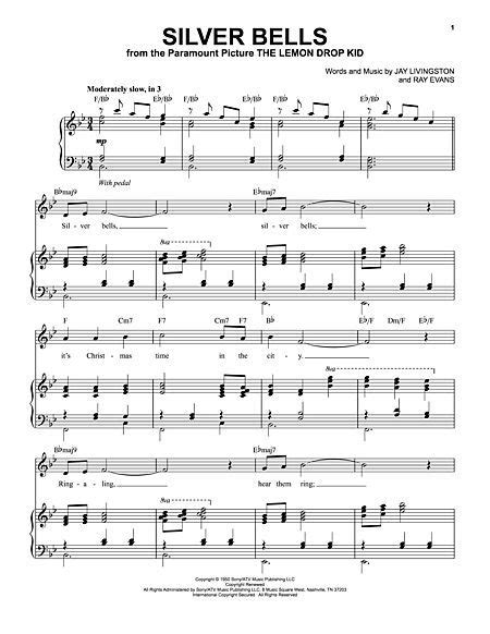 Free Printable Silver Bells Piano Sheet Music Free Pdf - Printable ...