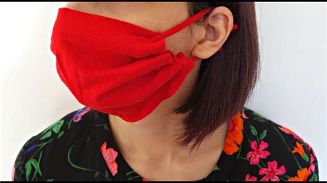 Diy No Sew Face Mask From T Shirt Sleeve Minutes Maison Zizou