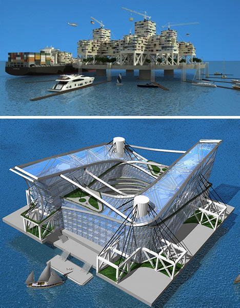 Floating Architecture Unique Architecture Futuristic Architecture