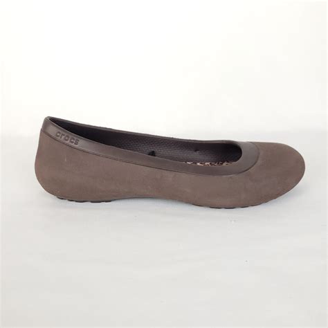 Crocs Mammoth Flats Faux Fur Lined Ballet Flats Brown… - Gem