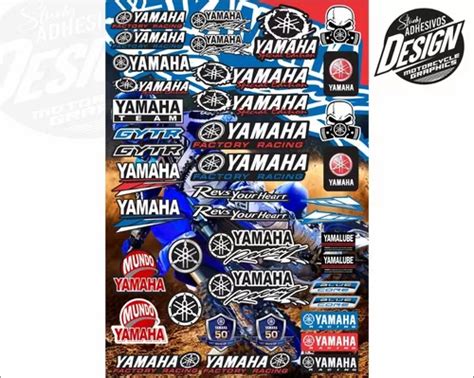 Paquete De Calcomanias Yamaha Stickers Pack Cuotas Sin Inter S