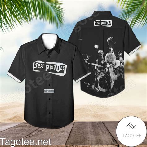 Sex Pistols Spunk Album Cover Black Hawaiian Shirt Tagotee