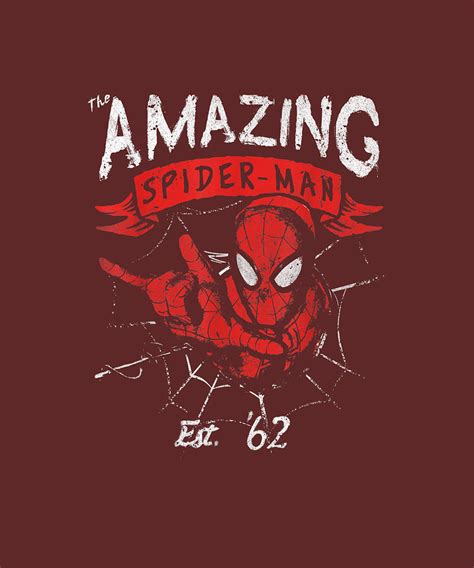 Marvel The Amazing Spider-Man Grunge Graphic T-Shirt Digital Art by ...