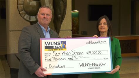 Wlns Tv Wlns Tv Donates 5k To Spartan Strong Fund Nexstar Media