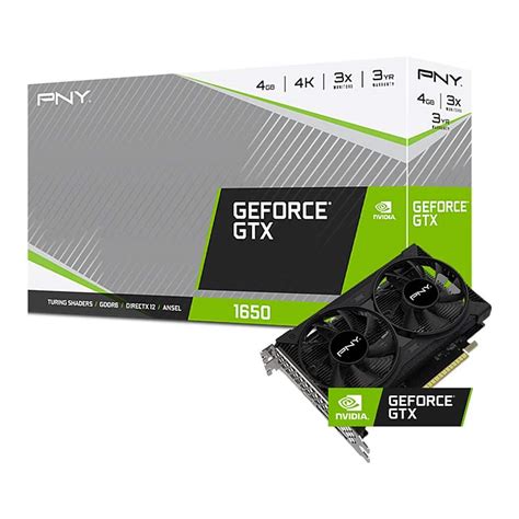 PNY NVIDIA GeForce GTX 1650 4GB GDDR6 PCI Express 3.0 Graphics Card ...