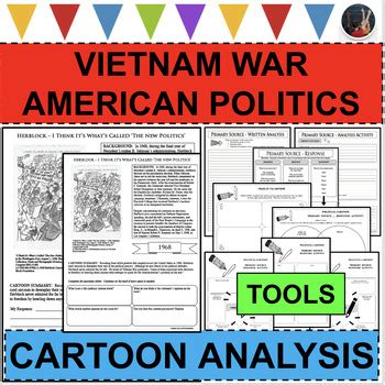 Vietnam War Political Cartoon Primary Source Document Analysis