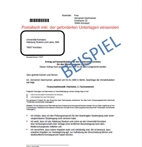 Informationen Zur Immatrikulation Bewerbung Und Immatrikulation Vor