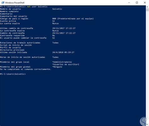 Ver Usuarios Windows Solvetic