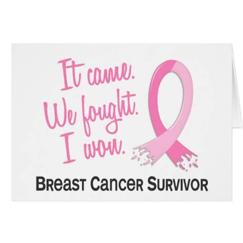 Survivor 11 Breast Cancer Greeting Card Zazzle